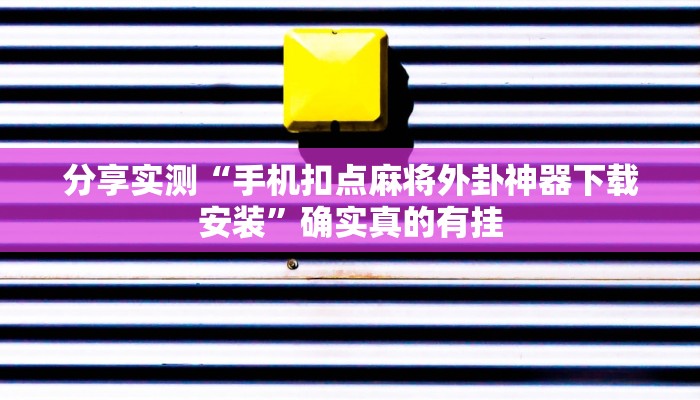 玩家辅助神器:畅享徐州麻将万能开挂器”其实确实有挂 玩家辅助神器:畅享徐州麻将万能开挂器”其实确实有挂