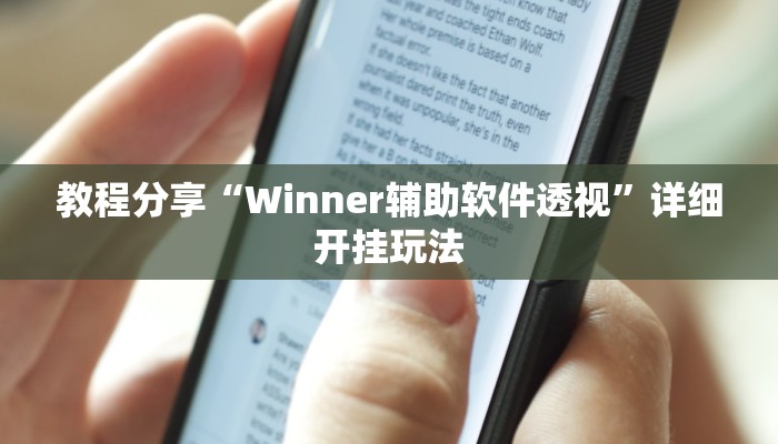 教程分享“Winner辅助软件透视”详细开挂玩法