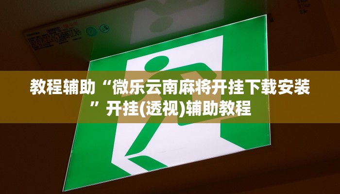 教程辅助“微乐云南麻将开挂下载安装”开挂(透视)辅助教程 教程辅助“微乐云南麻将开挂下载安装”开挂(透视)辅助教程