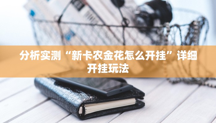 分析实测“新卡农金花怎么开挂”详细开挂玩法