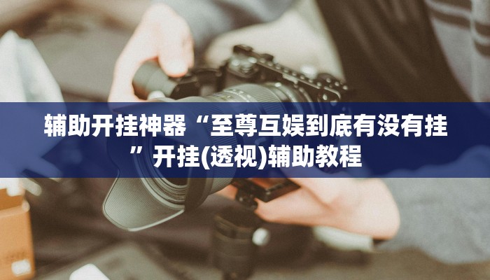 辅助开挂神器“至尊互娱到底有没有挂”开挂(透视)辅助教程