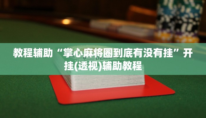 教程辅助“掌心麻将圈到底有没有挂”开挂(透视)辅助教程 教程辅助“掌心麻将圈到底有没有挂”开挂(透视)辅助教程